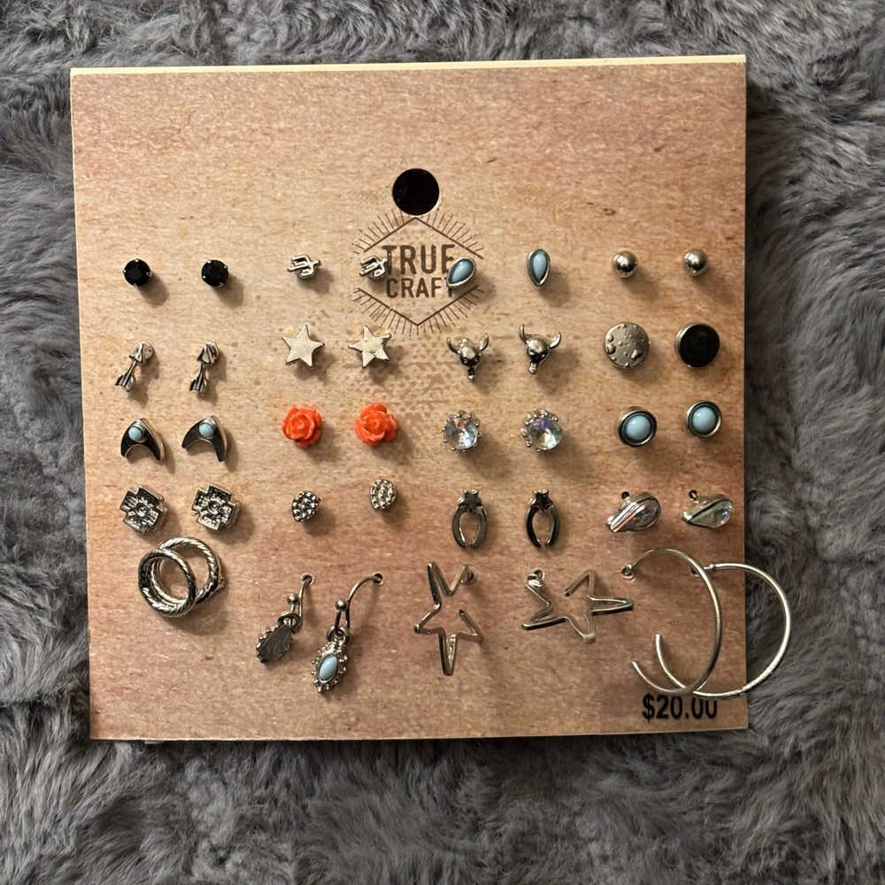 True craft 20 piece earrings set